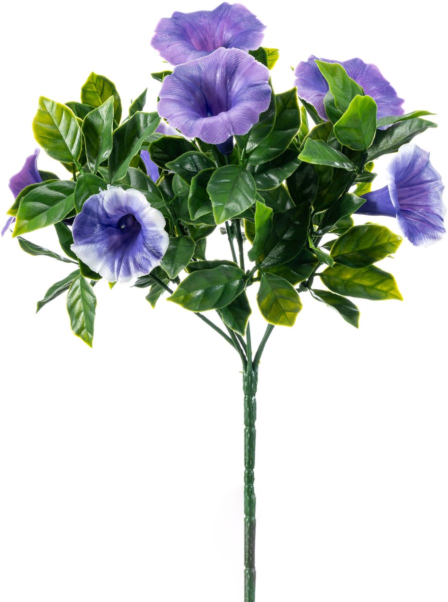 Emerald Kunstplant Petunia UV 27cm paars - Kunstplant voor binnen