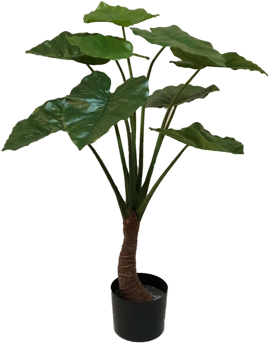 Emerald - Kunstplant Alocasia 90cm - Kunstplant voor binnen