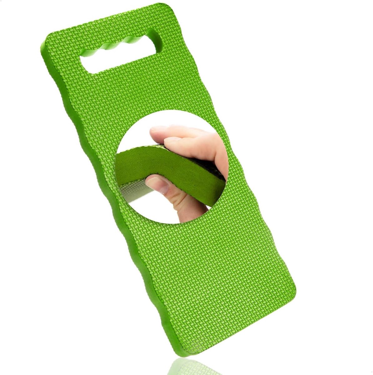 Knielkussen - Kniebeschermer Mat - Tuinieren Yoga - Schokabsorberend EVA Schuim - 39x17 cm - Groen