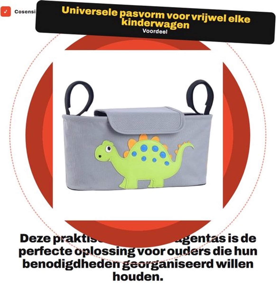 Kinderwagentas Organizer voor Gemakkelijk Gebruik