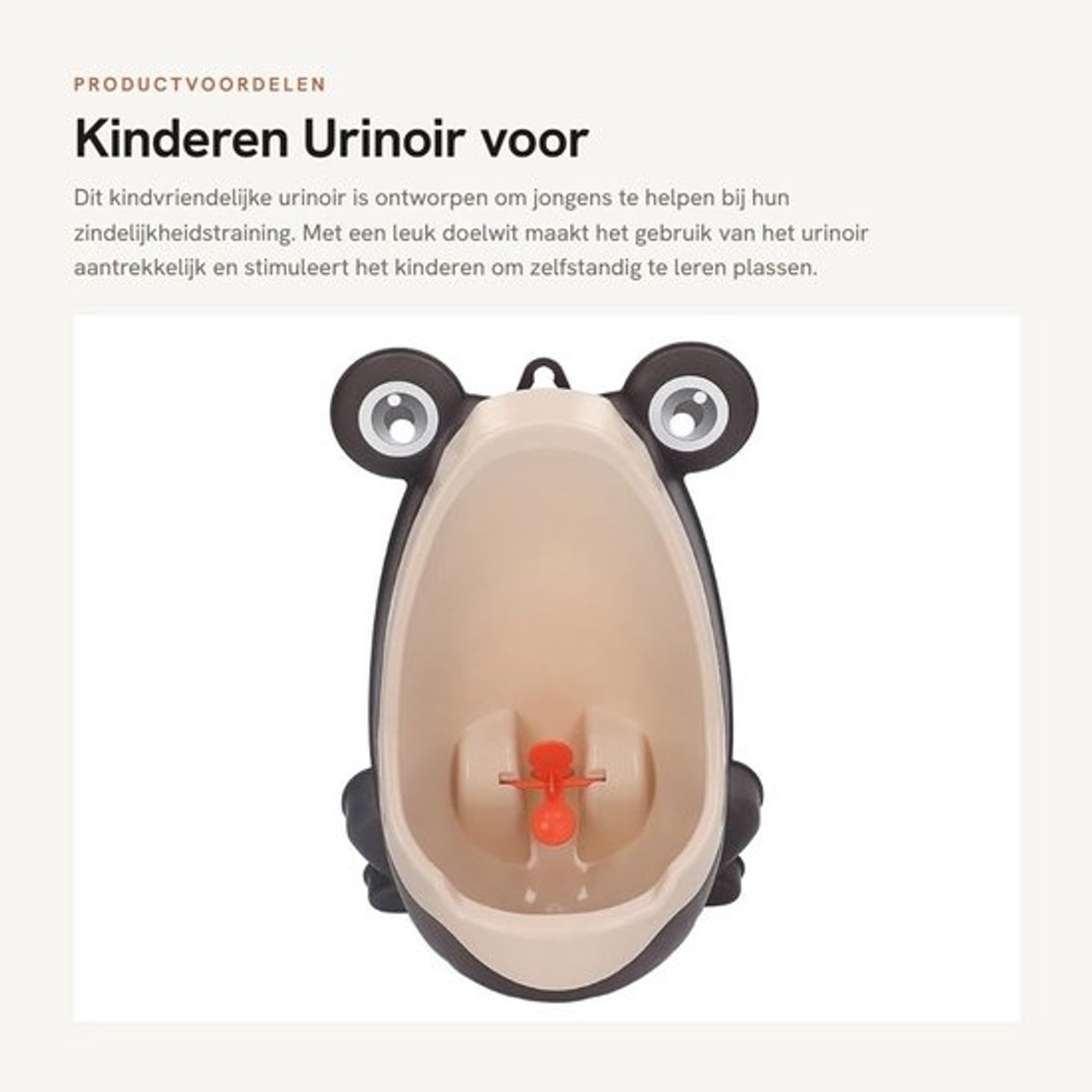 Urinoir Kinderen - Zindelijkheidstraining - Wandmontage - Kunststof - Met Zuignap - Leuk Doelwit - Kinderen Toilet