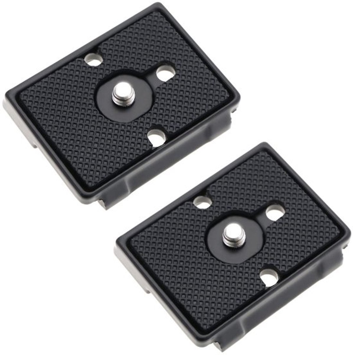 Quick Release Plaat - 2x Aluminium - Compatibel met Manfrotto 200PL/128RC/141RC - Zwart - 51x42x10mm - Schokbestendig - Statiefplaat