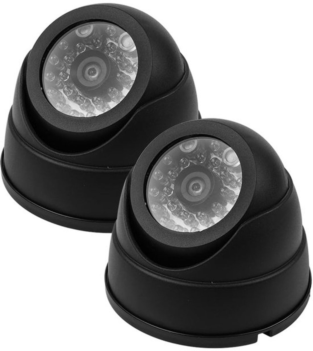 Simulatie Beveiligingscamera met LED-licht - Realistische Binnenbewakingscamera Zwart