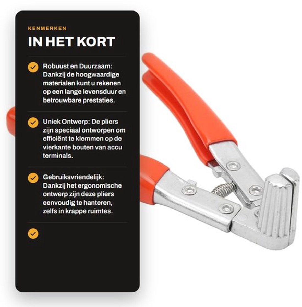 Professionele Accu Terminal Spreider - Aluminiumlegering Pliers voor Duurzaam Auto Onderhoud