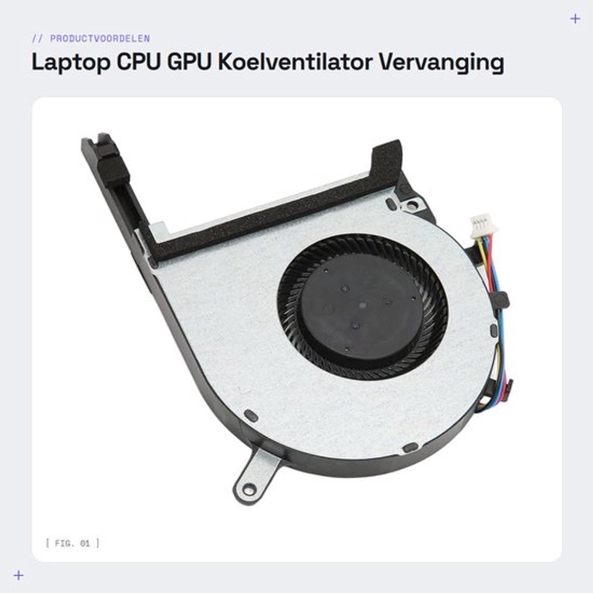 Laptop CPU GPU Koelventilator - Vervanging voor Gaming A15 - 4 Pin Connector - DC 5V - Efficiënte Koeling - Geschikt voor FA506 IV FA...