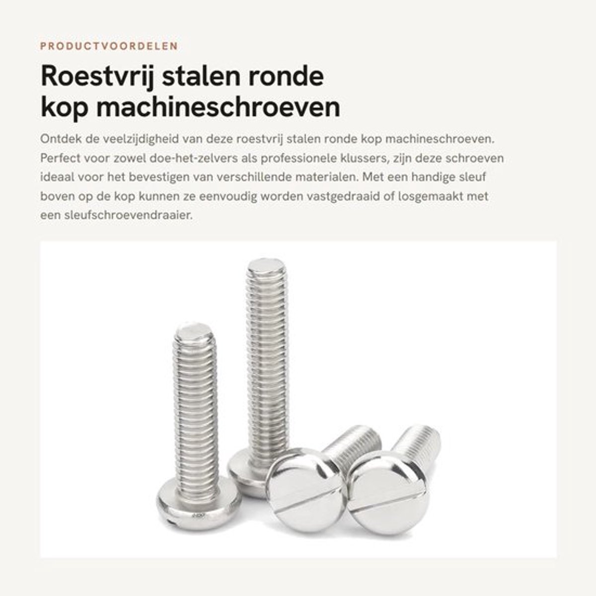 Machineschroeven M5x8mm - Roestvrij Staal - Sleufschroeven - Bevestigingselementen - 20 Stuks - Slijtvast en Duurzaam - Schroeven