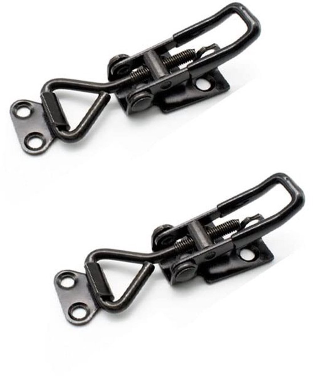 Toggle Clamp 100 KG/220 lbs - Verstelbare Klem - Gegalvaniseerd Staal - Antislip Handgreep - 2 Stuks - Corrosiebestendig - Vergrendeling