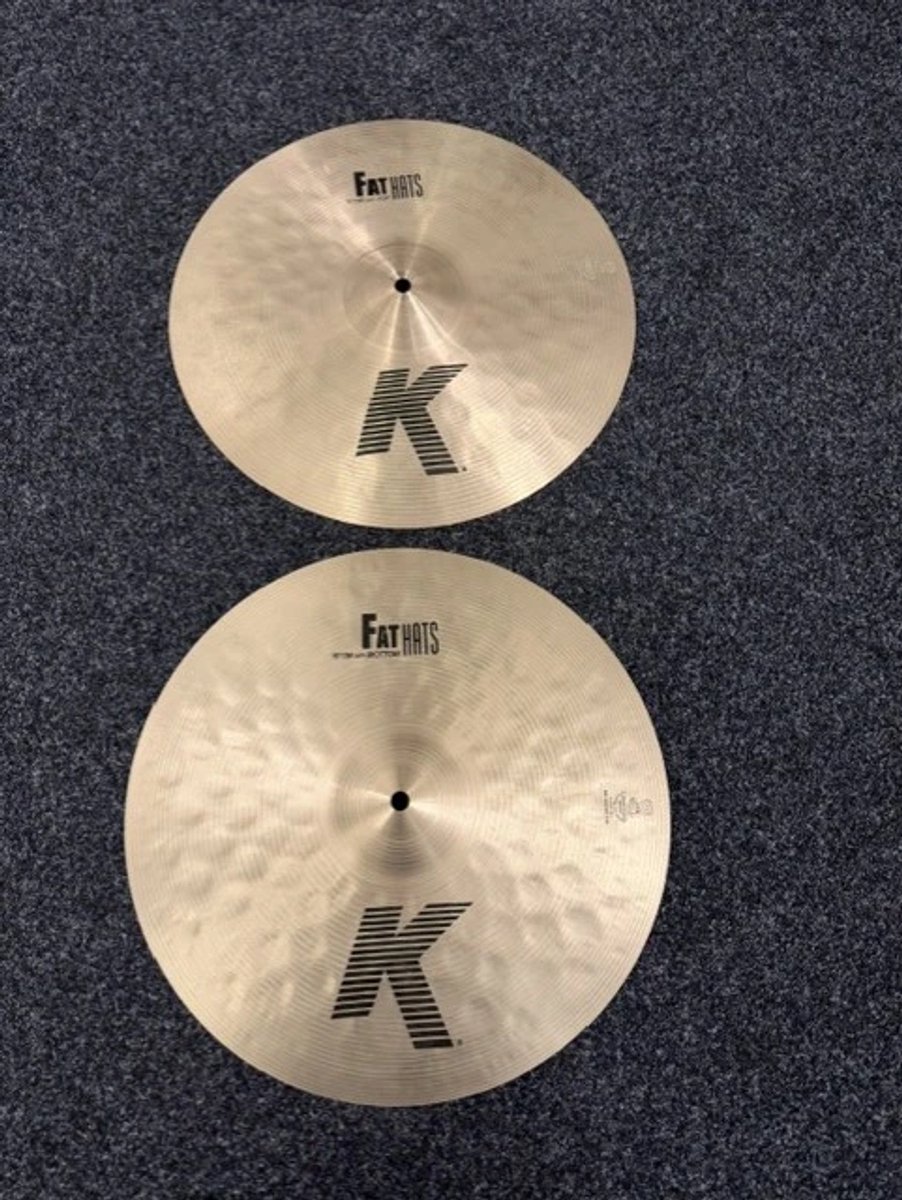Zildjian K Fat Hats 15 hihats Gebruikt