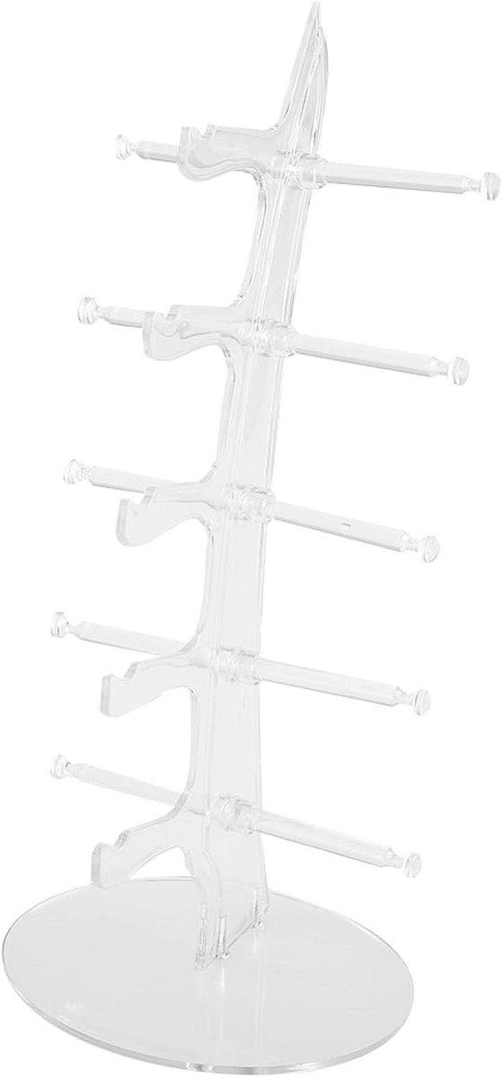 SnelShoppen - Multifunctionele Brilstandaard voor Zonnebrillen en Brillen - Minimalistisch Design, Hoogwaardige Kunststof, Voor Meerdere Paren - Eyewe