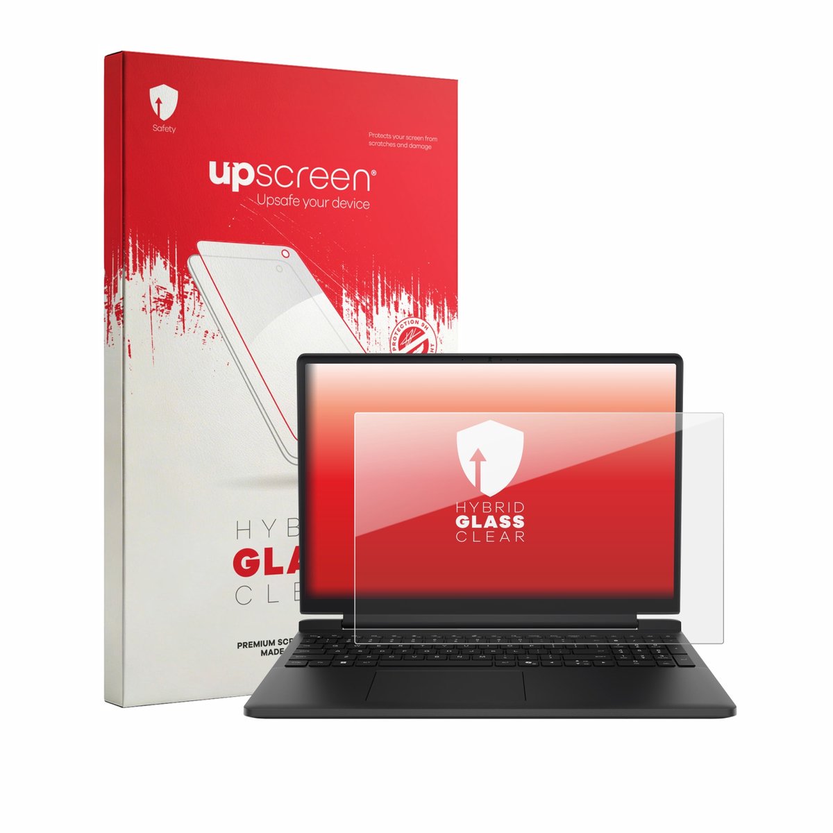 upscreen - Screenprotector voor Dell Alienware 15 DA15260 - Folie Beschermfolie Beschermglas transparant