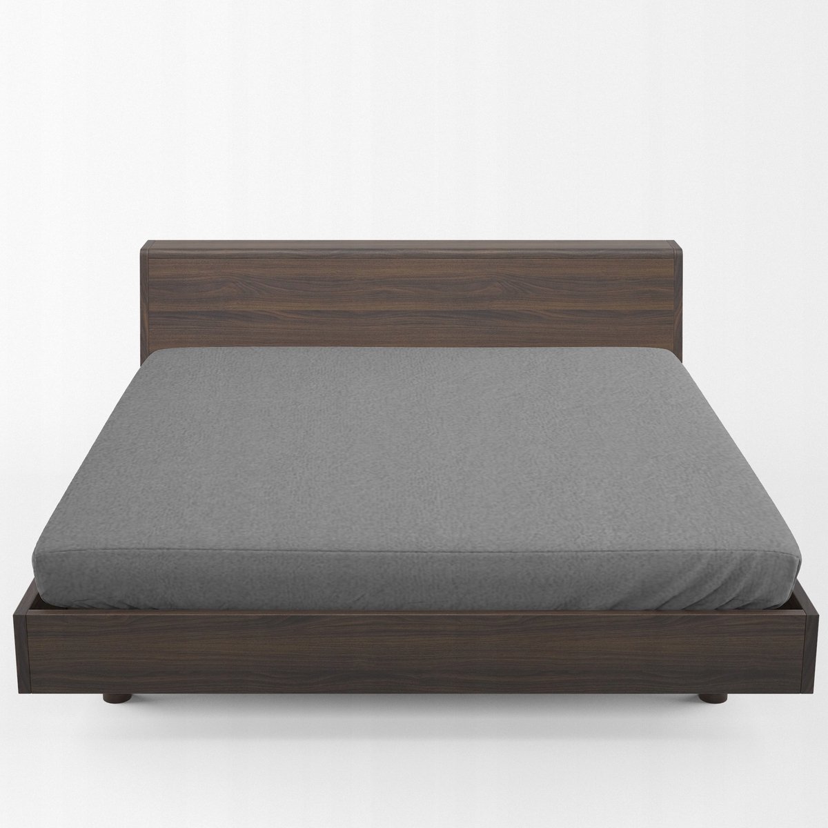 KONEY - Hoeslaken badstof 160 x 200 cm - Grijs - 200 g/m² - matras tot 20 cm