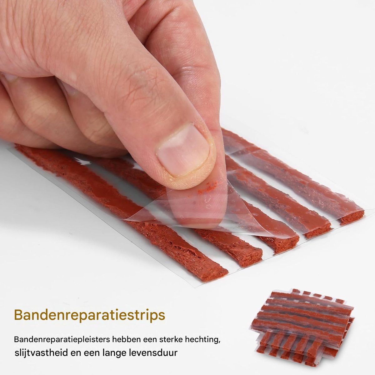 10-delige bandenreparatieset – voor tubeless banden, auto & motor, pechhulp,Professioneel gereedschap met dorn en rubberen reparatieschroeven – eenvoudig te gebruiken thumbnail 3