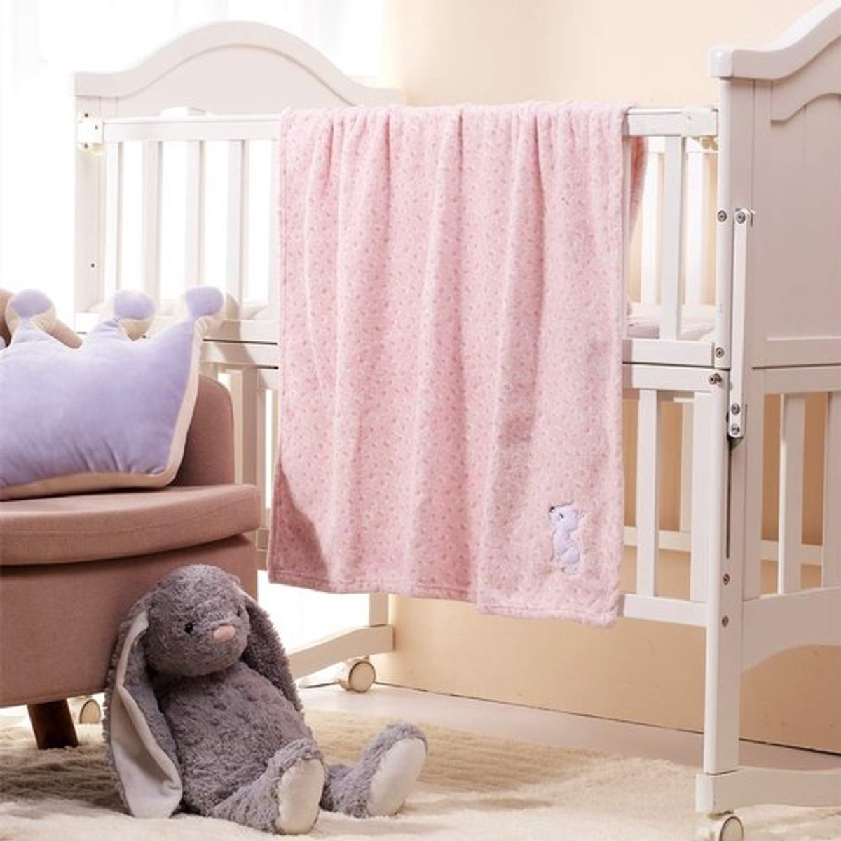 Babydeken Zacht en Warm - Baby Deken Kinderwagen - Fleece Deken - Peuter Deken - Compact 75x100 cm - Huidvriendelijk en Onderhoudsvriendelijk - Kinderdeken
