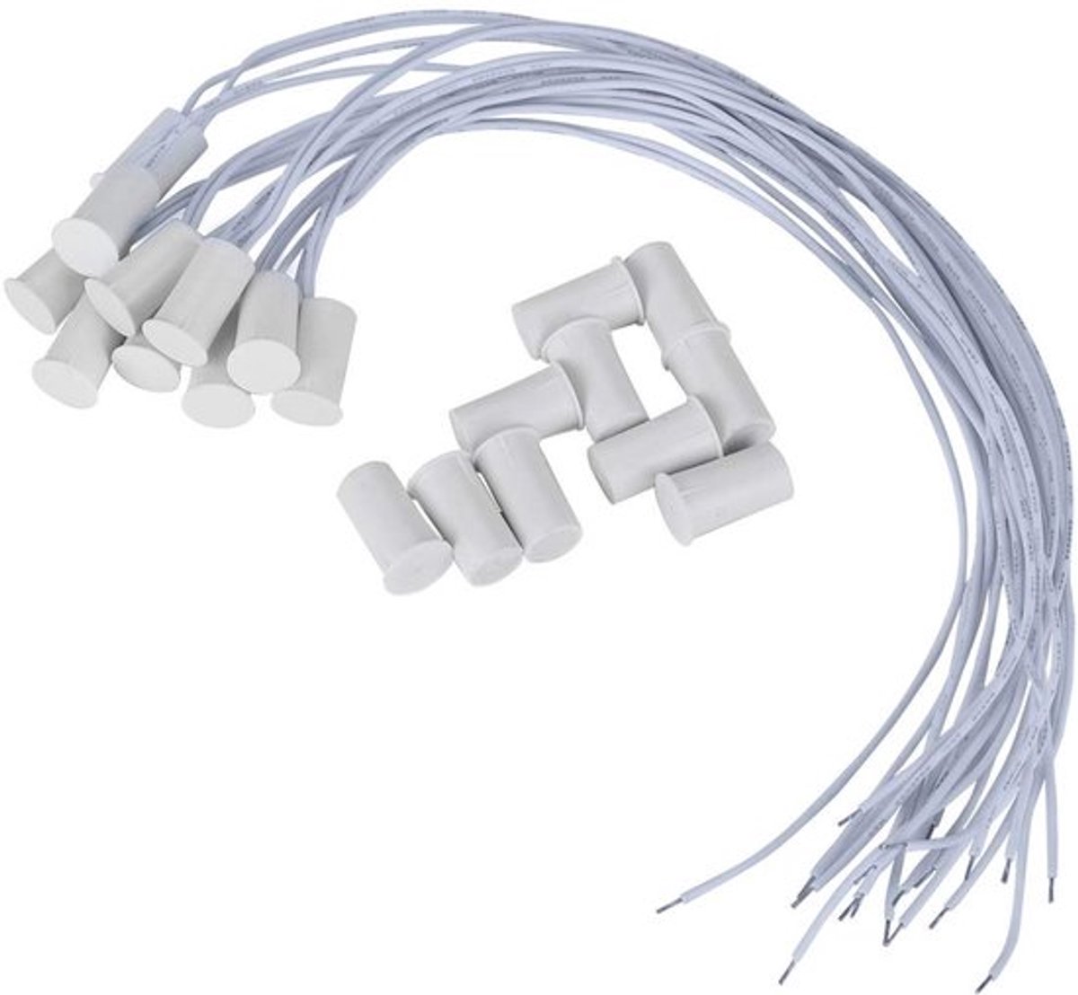 Bekabelde Deurcontactsensor voor Thuisalarmsystemen (10 Stuks)