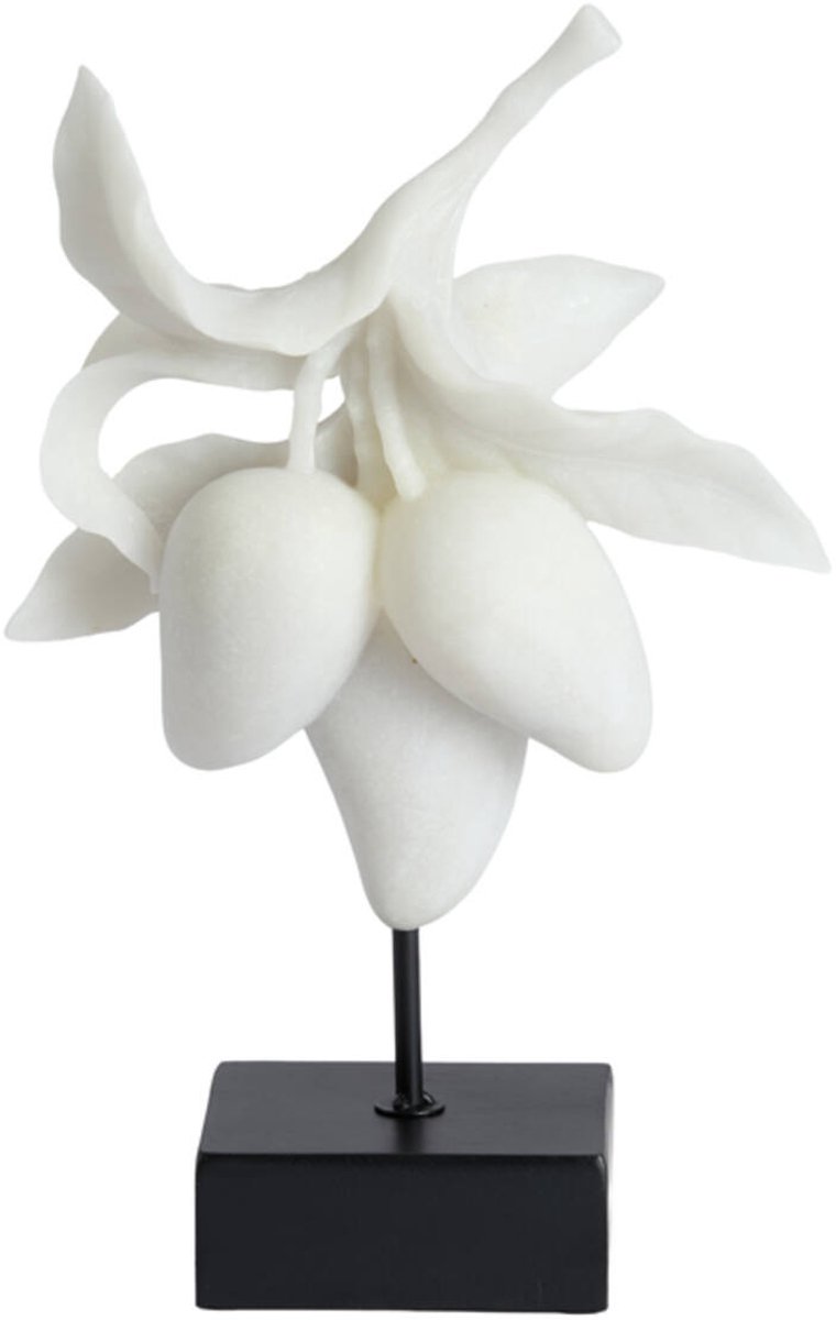 Light&living Ornament op voet 23,5x13x37 cm MANGO crème+zwart