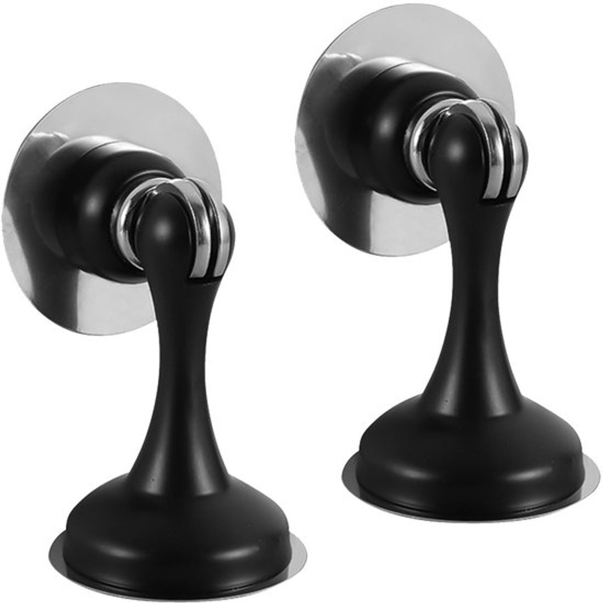 2 stuks magnetische deurstoppers, roestvrij stalen deurstopper, magnetische deurklink, magnetische deurhouder met vangst, zelfklevende/verbergingsschroeven gemonteerd voor thuiskantoor, patio