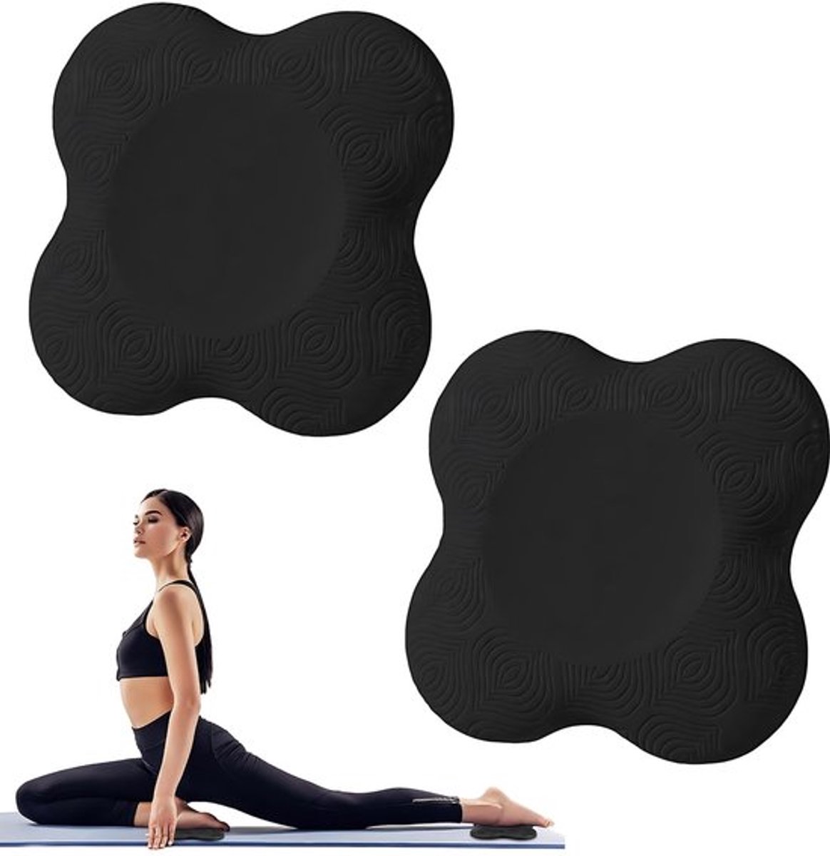 Yoga Kniekussens Set van 2 – Dikke Ergonomische Kussens