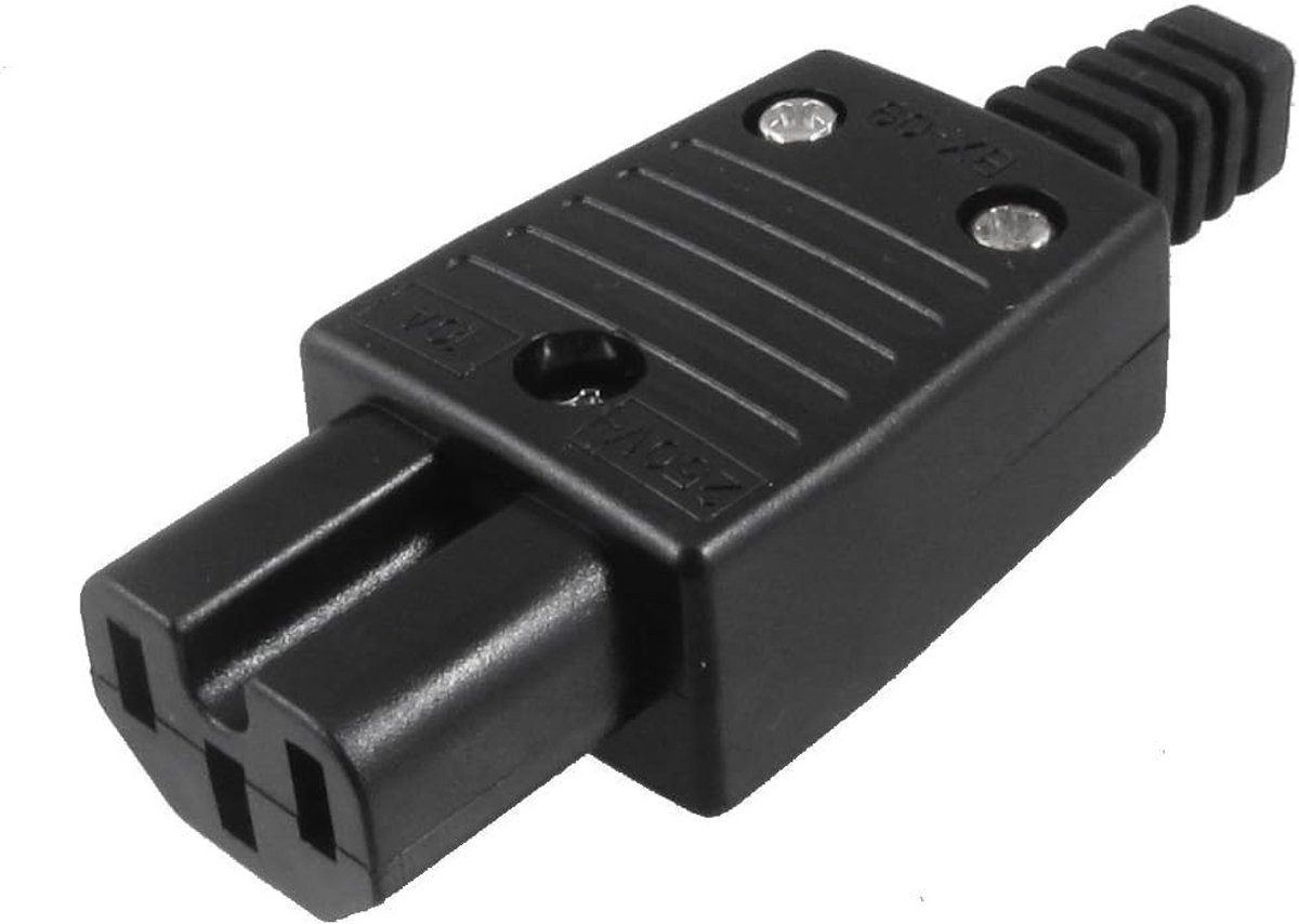 C13 Bushing voor Paneelmontage, 250 V, 15 A, Zwart, 4.5 cm - Duurzaam, Betrouwbaar en Veilig