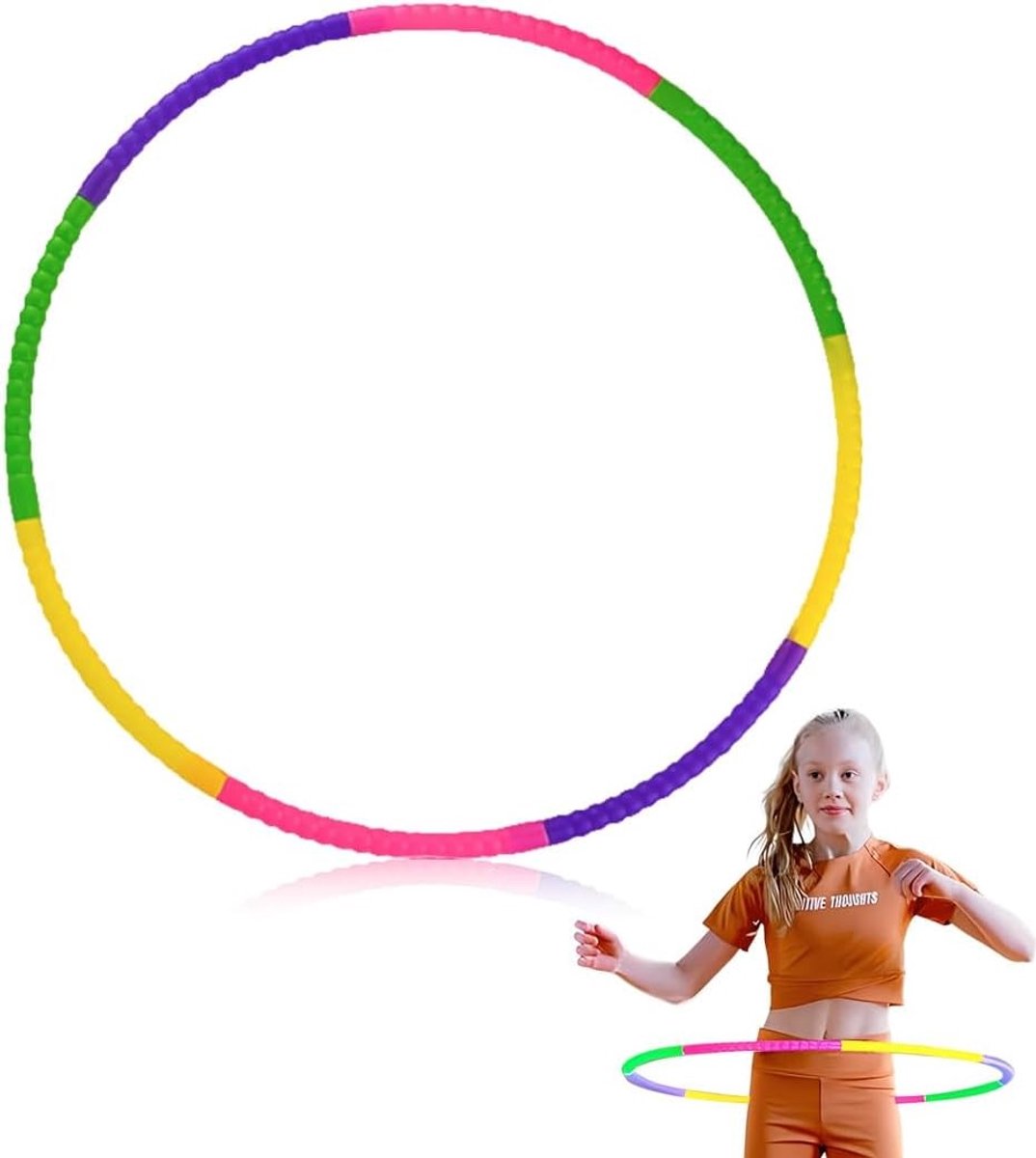 Verwijderbare Hula Fitness Ring voor Kinderen, Ideaal voor Dans, Gym en Beweging, Multi-Kleurige Opties