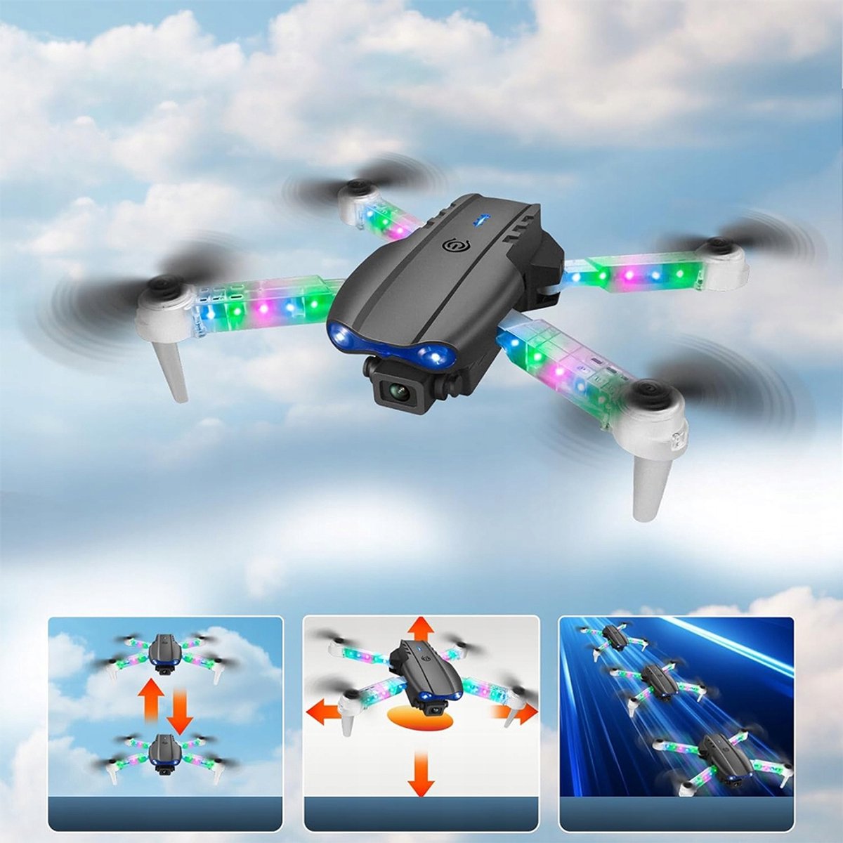 Bedee E99D Drone met Dubbele Camera - Quadcopter - 2x 1800mAh thumbnail 3
