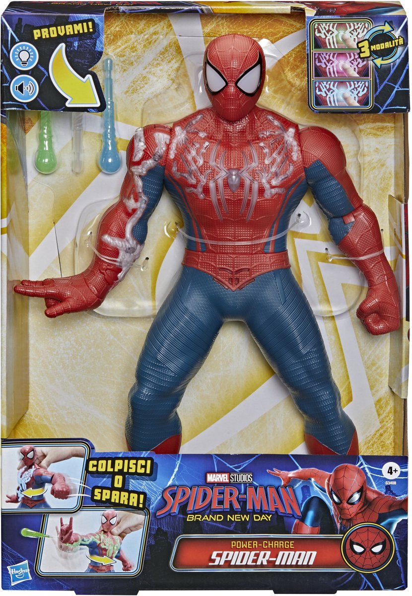 Marvel Spider-Man: Brand New Day Power-Charge Spider-Man - Elektronische Actiefiguur