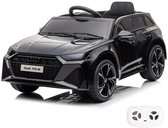Audi RS6 Full Option Elektrische Kinderauto 1 tot 5 jaar – Officieel Gelicentieerd Accuvoertuig met Lederen Zitje, Schokdempers & Bluetooth – 12V Kinderauto met Afstandsbediening, Werkende Deuren & Soft-Start – Zwart