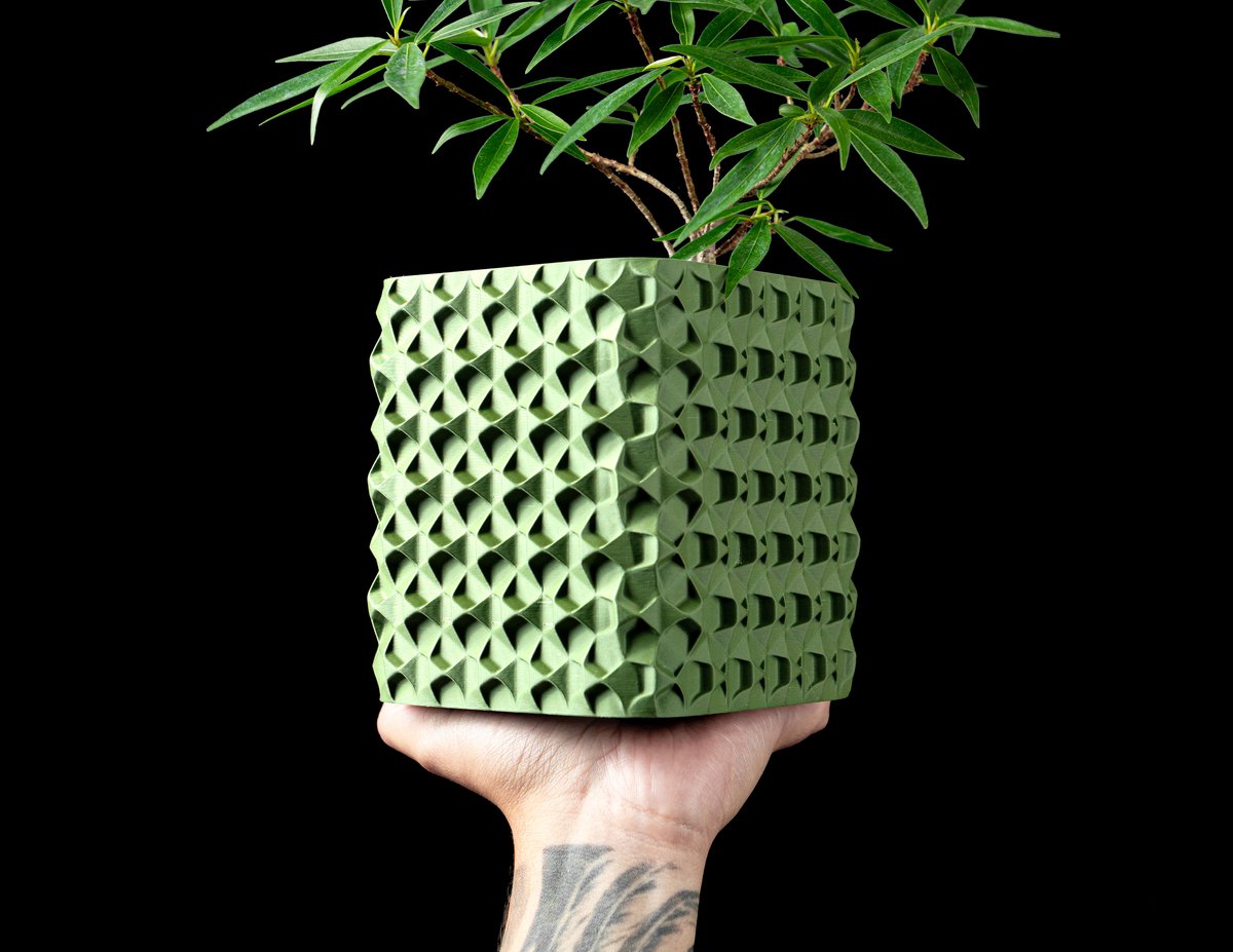 Skushy Rovi Bloempot - Moderne Designpot voor Kamerplanten - Sculpturale Plantenpot voor Woonkamer en Kantoor - Premium Woondecoratie