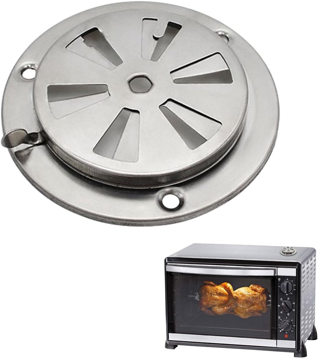 Rond Ventilatierooster 95 mm - Afsluitbaar Roestvrij Staal Ventilatieplaat