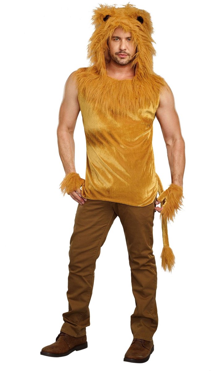 SnelShoppen - Luxe Lion Kostuum voor Mannen - King of the Jungle Halloween Outfit - XL - Perfect voor Feesten, Carnavals en Theatervoorstellingen - Re