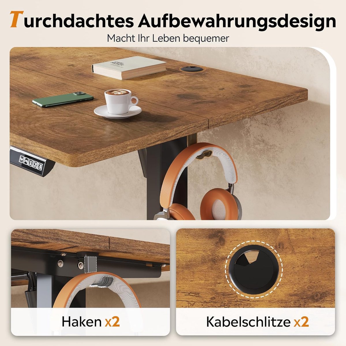In In 160×70 cm zit-sta-bureau - afbeelding 3