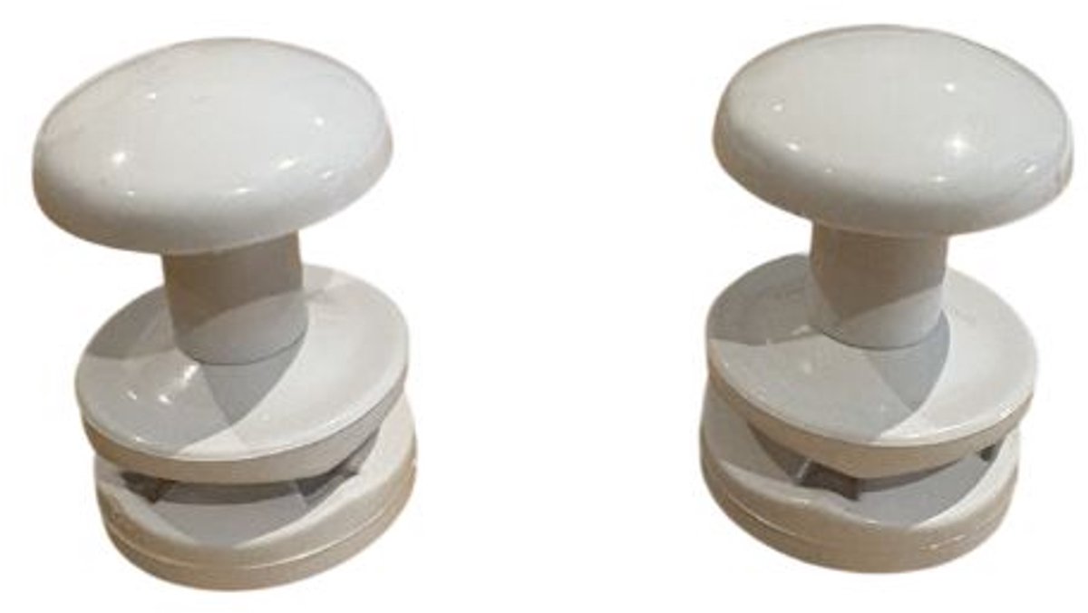 handdoek hanger wit (set van 2)
