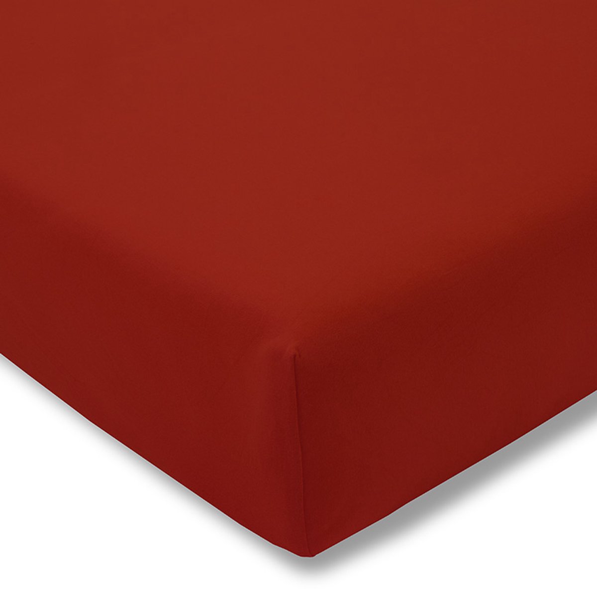 Estella Fein-Jersey Serie - Laken met Elastiek - 200x200 cm - 100% Mako-Katoen - Super Geocamd rood