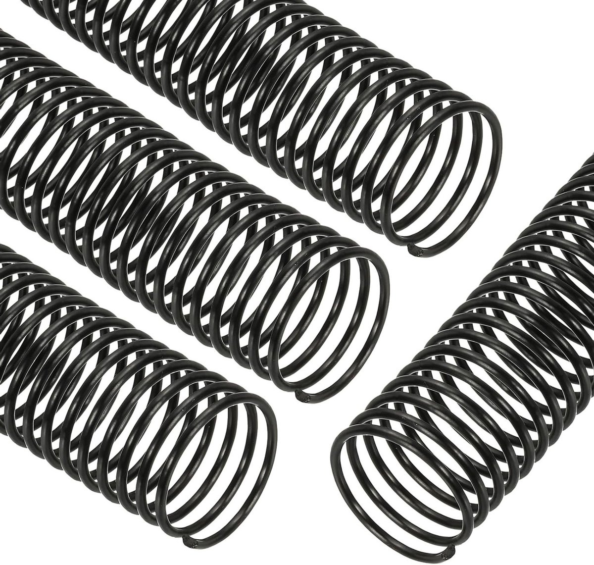 Set van 50 plastic spiraalbindende rollen, 32 mm bindspoelen voor 260 vel, zwart - ideaal voor kantoor en klaslokaal