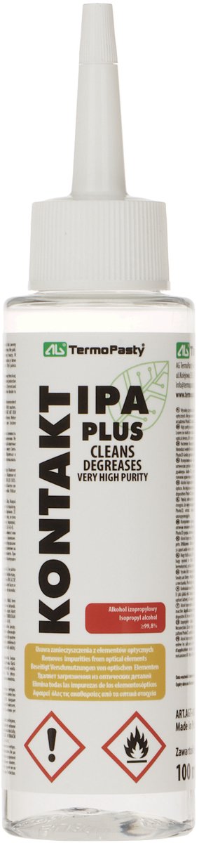 Termopasty | AGT-002 | Kontakt IPA Plus | Isopropyl | Kunststof flesje met applicator | 100 ml.