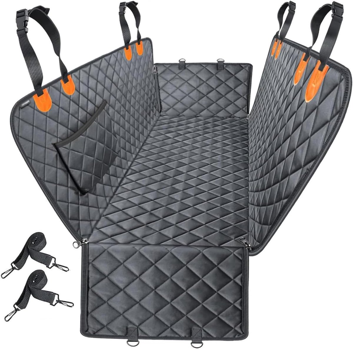 Autostoelhoes Honden - Beschermhoes Auto - Reizen met Huisdier - Waterdicht Krasbestendig - 134 x 147 cm - Zwart