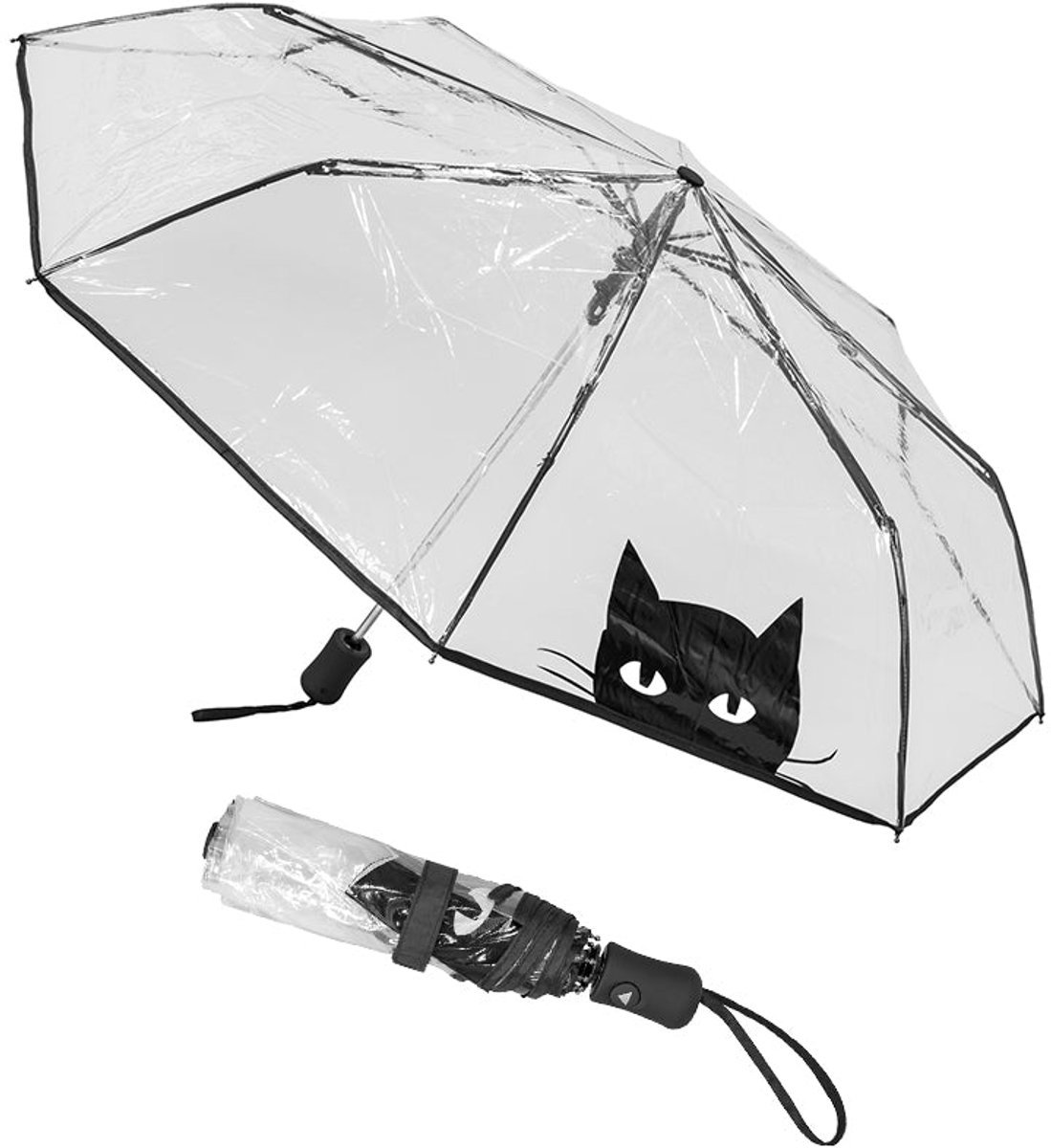 LE MONDE DU PARAPLUIE Doorzichtige paraplu met hondenmotief,Schattige hond