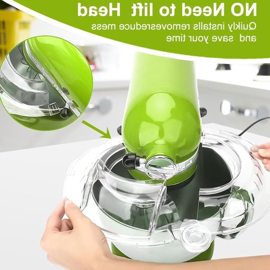 Vervangende Splash Guard voor Blender van 4.5-5 T, Vouwbare Deksel voor Mixer Kom, Ideaal als Deksel voor Keukenaccessoires en Keukenmachines — afbeelding 2