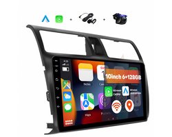 Boscer 2 Din Autoradio - Geschikt voor Suzuki Swift (2005-2010) - Draadloos Apple CarPlay & Android Auto - 10.1 Inch HD Touchscreen - 6+128GB - GPS - WiFi, Bluetooth & USB - Achteruitrijcamera & Microfoon
