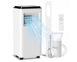 Sogiol - Mobiele Airco - Draagbare Airconditioner - 5-in-1 Koelen ontvochtigen ventilator automatisch en slaapstand - 7000 BTU - met Afstandsbediening - Wit