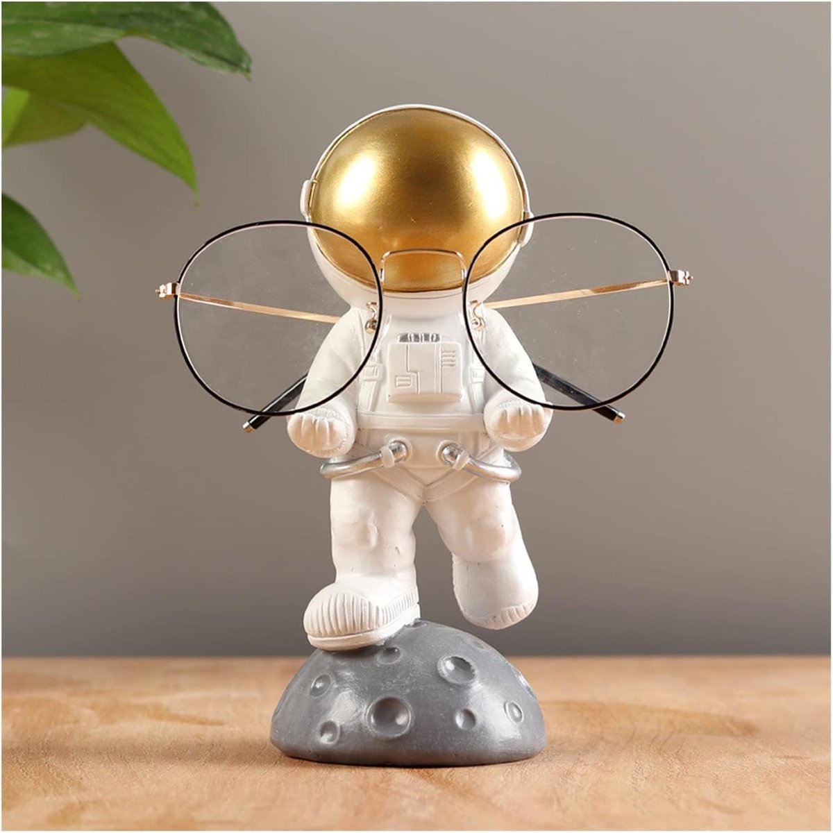 Bril Display Stand - Glazen Opslag - Bureau Decoratie - Handgesneden Figuur - 7 x 17 cm - Kleur 3