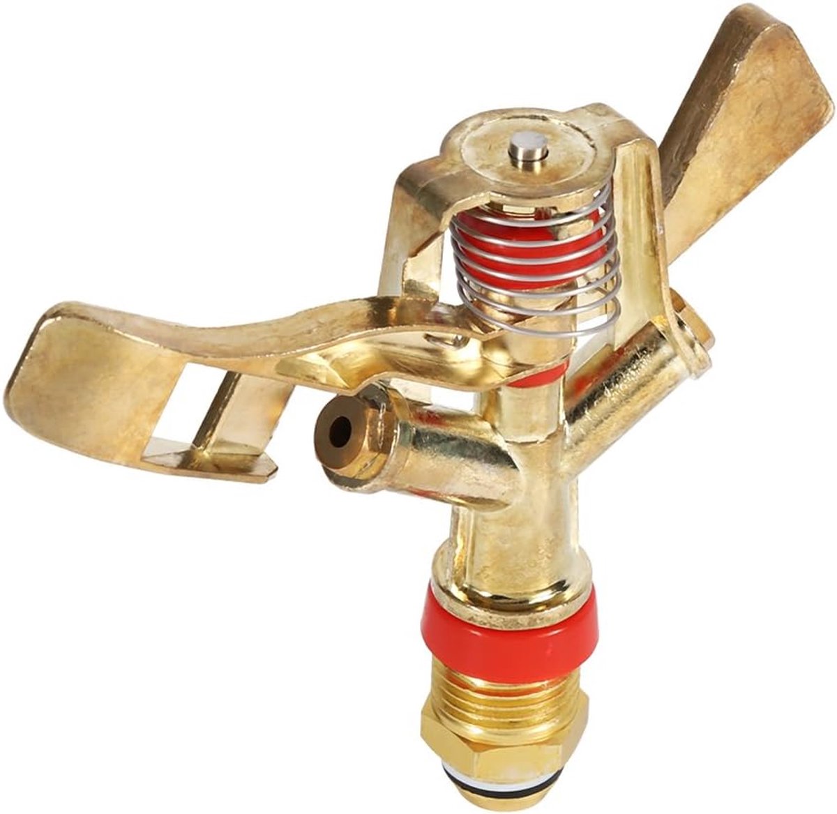 Messing Sproeikop - Tuinsproeier Roterend - Gazon Besproeien - 360 Graden Rotatie - 1 2 Inch - Messing