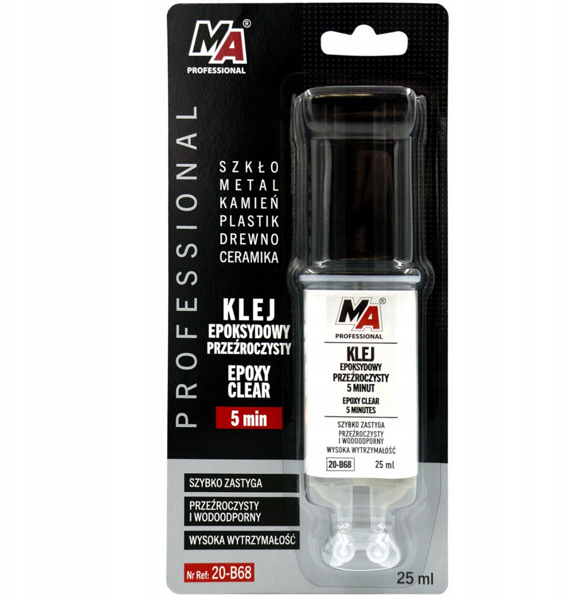 MA Professional - Epoxy Lijm - 5 Min - Heldere - Spuit - 25ml