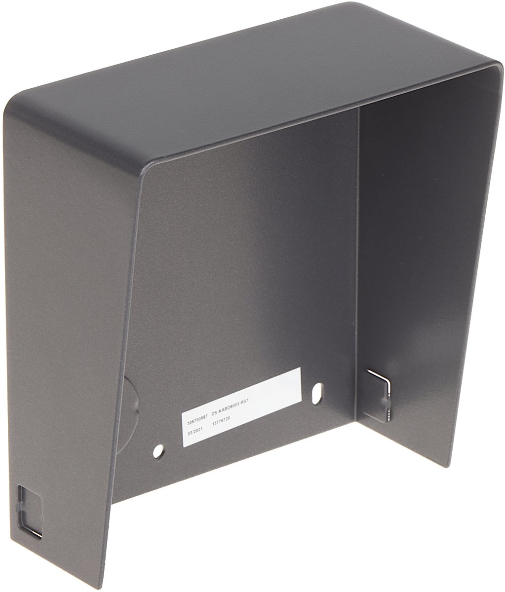 Hikvision DS-KD-ACW1 Serie - Natynkowa Behuizing - Regenscherm - Staal - Grafiet