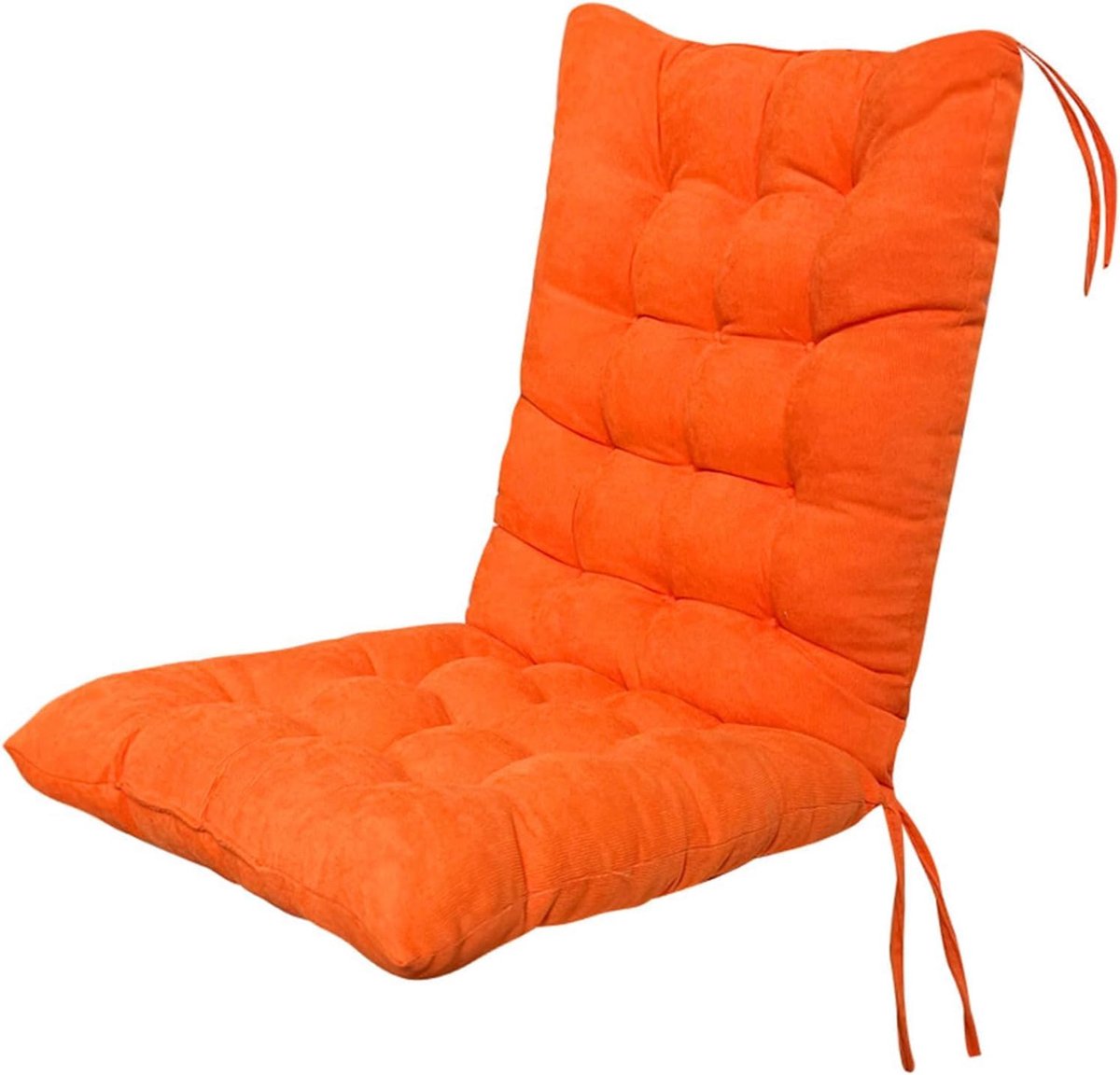 Zitkussen Hoge Rugleuning - Terraskussen Fauteuil - Buiten Ontspannen - Bevestigingsbanden Aanwezig - 45x100 cm - Verschillende Kleuren