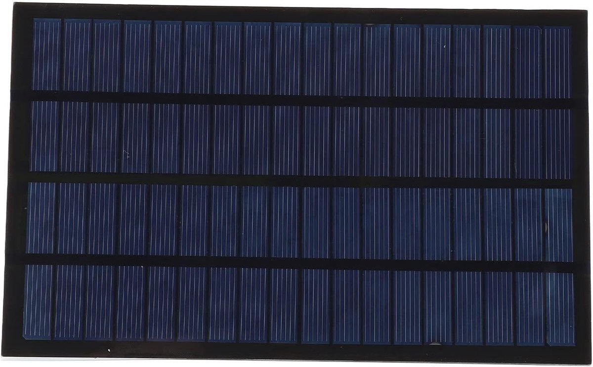 Zonnepaneel Oplader - Draagbaar Paneel - Apparaten Opladen - Polysilicium Materiaal - 194 x 120 mm - Zwart