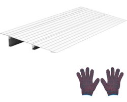 VEVOR Door Threshold Ramp, 59 mm Opwaartse Stijging, Aluminium Ladderdrempel met Capaciteit 363 kg, Handicap Ramps voor Thrempels Thuis voor Rollators, Scooters, Elektrische Stoelen, Loopaids, Fiets, Trike