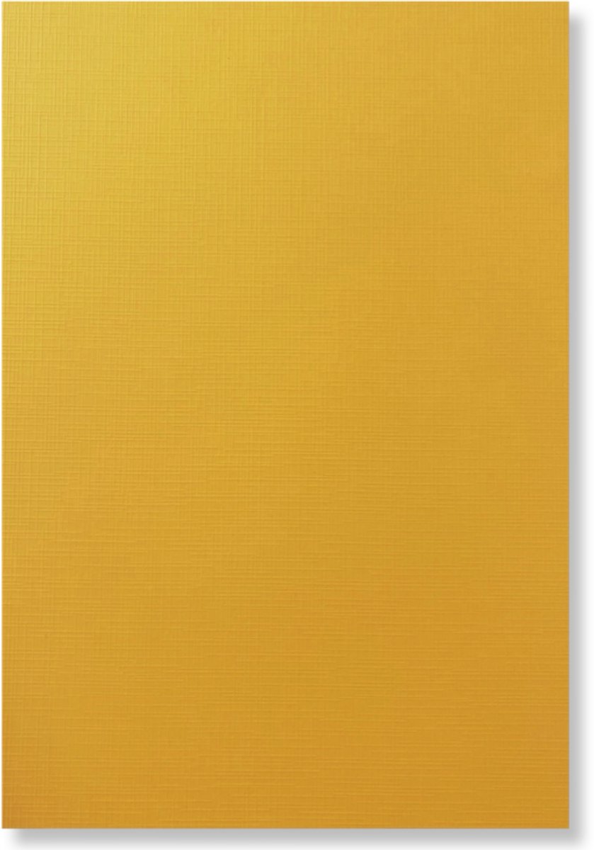 20 Linnen Kaarten papier - A4 - Oker - Cardstock - 29,7x21cm - 240 grams - Karton