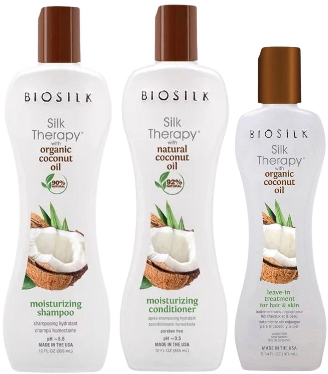 Biosilk - Coconut Oil Treatment Set - 2x355+167ml