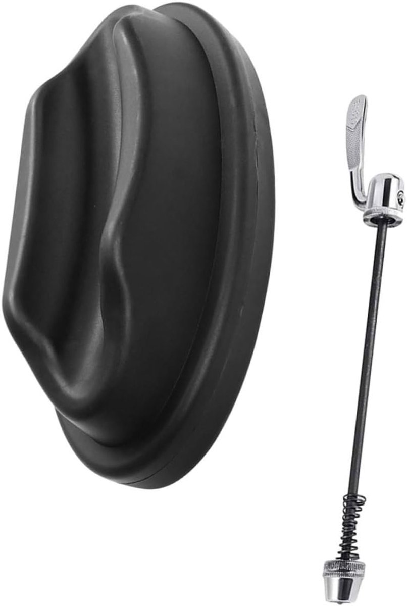 Fietsmat Stand - Voorwiel Blok - Binnen Fietsen - Stabiele Houding - 22.5x11.5x5.5cm - Zwart