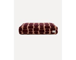 DOGGUO® Orthopedisch Hondenkussen - L 105x65 cm - Grote Hondenmatras - Honden Kussen voor Grote Hond - Zachte Hondenbed - Wasbare Hoes - Memory Foam Hondenmand - Dog Bed - Coussin Chien - Peach Bordeaux